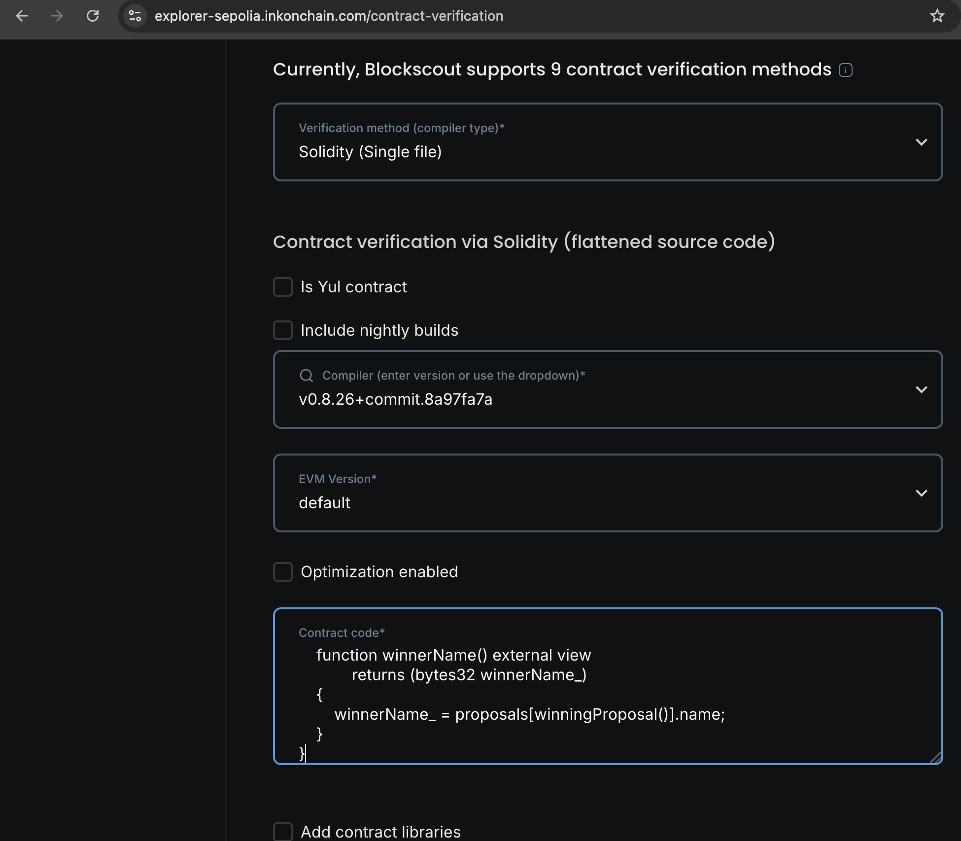 Blockscout verification 3